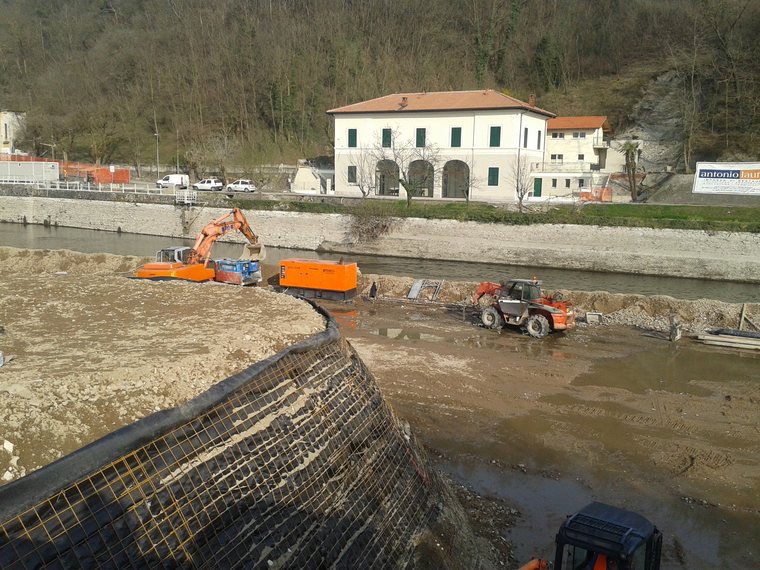 Diga di Panperduto - area di cantiere