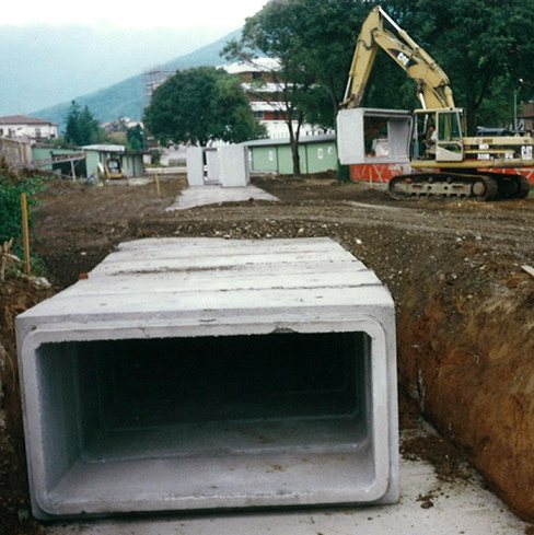 Scatolari prefabbricati - posa scatolari cantiere di Milano