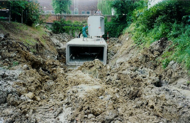Scatolari prefabbricati - posa scatolari cantiere di Padova