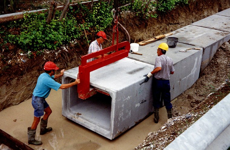 Scatolari prefabbricati - posa scatolari