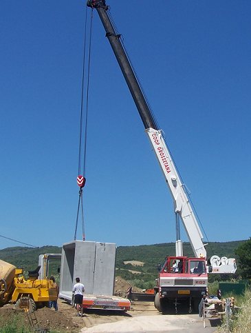 Scatolari prefabbricati - movimentazione scatolare