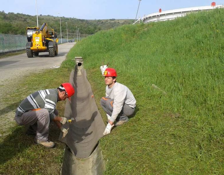 Preparazione dei rotoli di CC5