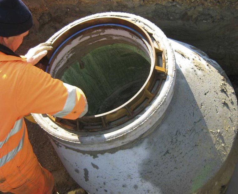 Pozzetti prefabbricati - pozzetto in cantiere