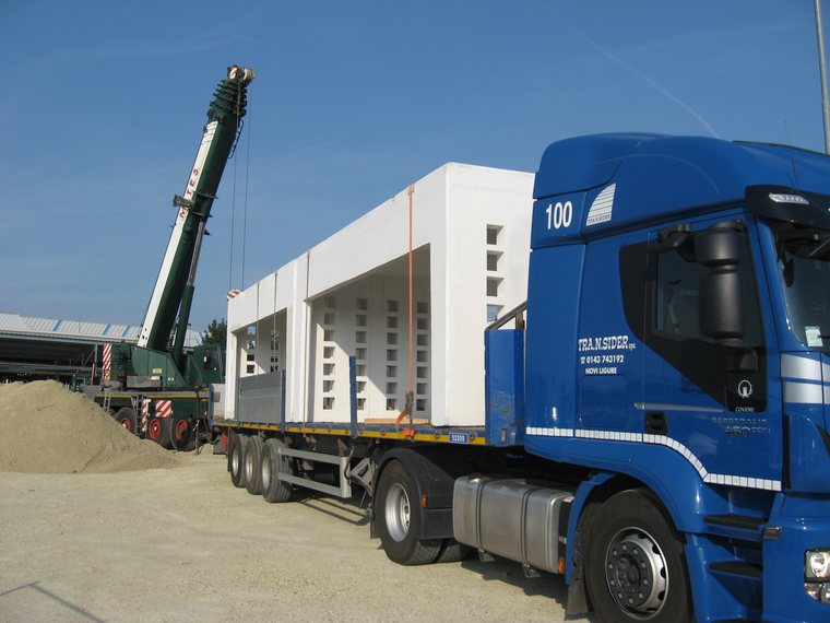 Bacini SIS - trasporto in cantiere sis
